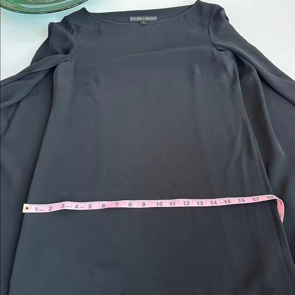 Ralph Lauren Vintage Black Label Sleeveless Cape Dress Size 6 - Picture 6 of 8